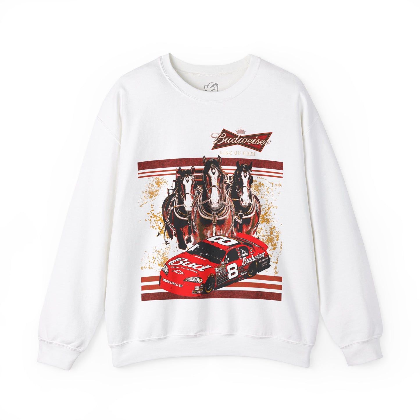 Budweiser Clydesdale Christmas Graphic Unisex Heavy Blend™ Crewneck Sweatshirt